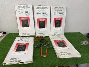 lot 125 image: 6 24 Tall Lighted Candy Canes