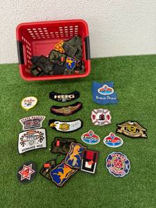 lot 129 image: Patches - Harley Davidson, Amoco