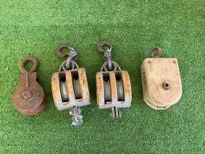 lot 168 image: Vintage Pulleys
