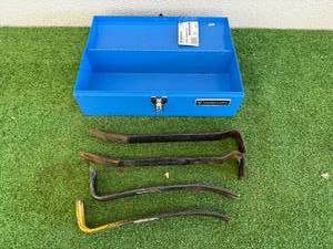 lot 177 image: Pry Bars & Tool Box