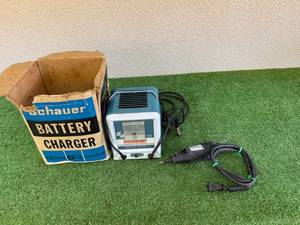 lot 185 image: Schauer Battery Charger & Dremel
