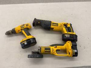 lot 204 image: DeWalt 18 Volt Tools with Batteries
