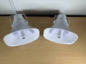 lot 22 image: 2x JBL CSSH30 Series Paging Horn Speaker  MSRP $129.99$172.99