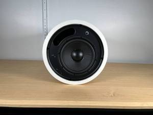 lot 40 image: QSC ADC81Tw 8 CeilingMount Subwoofer  White  MSRP $444.00
