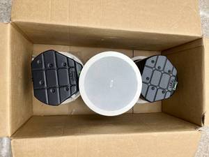 lot 49 image: Lot of 3  QSC AcousticDesignADC6TZBWH Ceiling Speakers (White)