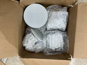 lot 55 image: 4x Crestron Saros 6.5 2Way InCeiling Speaker  White Textured