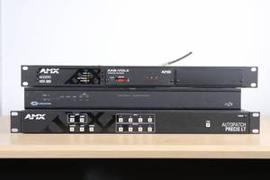 lot 70 image: Lot of 6  AMX & Crestron Pro AV Control and Distribution Equipment  MSRP  $4000