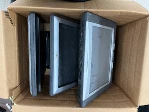 lot 83 image: Lot of 3  AMX & Crestron Touch Panel Displays  MSRP $1200