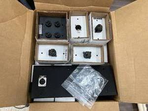 lot 93 image: Large Lot  Audio Wall Plates, XLR Panels & Extron Cable Cubbies  MSRP $200