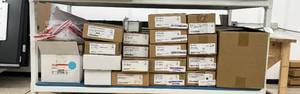 lot 100 image: Large Lot  Extron MLC Controllers, AAP Plates, Cable Cubby, Crestron Sensor & More