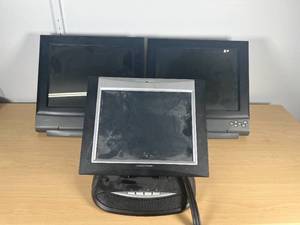 lot 102 image: Lot of 3  AMX & Crestron Touchscreen Monitors