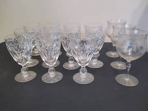 lot 70 image: Crystal Wine Goblets