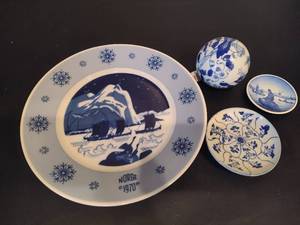 lot 82 image: Porcelain Ball & Collectible Plates
