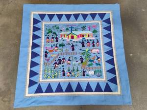 lot 92 image: Hmong Story Cloth Christian Church