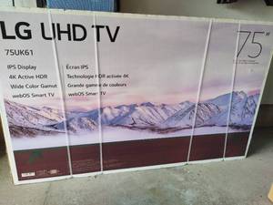 75" LG Smart Flatscreen TV **New in Box**