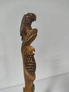 lot 87 image: Hand Carved Wooden Snake