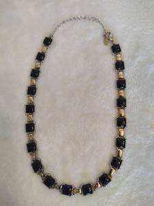 lot 108 image: Caroline Herrara Silver ToneOnyx Necklace