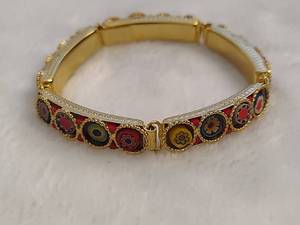 lot 110 image: Micro Mosiac Floral Bracelet