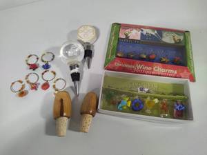 lot 133 image: Wine Stoppers & Glass Charms