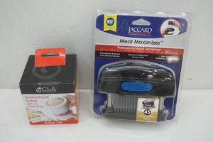 lot 101 image: Jaccard Meat Maximizer (NEW) & Butter Mill (NEW)