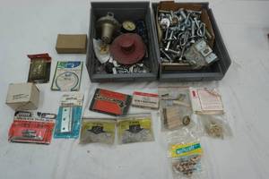 lot 146 image: Hardware Organizer Bins and Various Hardware Supplies