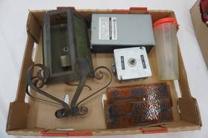lot 167 image: Light Fixture, Glass Replacements, Electrical Boxes
