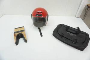 lot 225 image: Boot Remover, Helmet, Business Bag (NEW)
