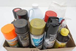 lot 228 image: Garage Items Spray Paint and other Chemicals