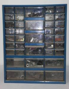 lot 2 image: Bolt 36 Drawer Organizer. Contents included