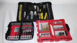 lot 39 image: Drill Bit Sets (3). Milwaukee, Porter Cable.