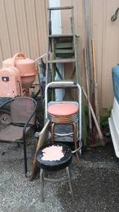 lot 67 image: Ladders, Stools, And More.