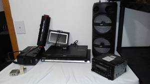 lot 109 image: Samsung Laptop, Ijoy Speaker, Cyber Power Strip, and more.
