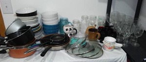 lot 115 image: Cookware Avon Princess House, Project 62 Dishware and Glasses.