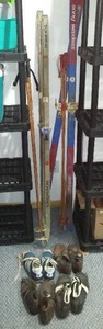 lot 160 image: Vintage Skis, Touring Rossignol, Song, Astrups and Shoes (4).