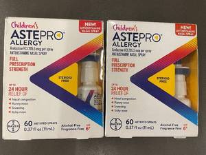 lot 2 image: Childrens Astepro Allergy Antihistamine Nasal Spray 120 Sprays