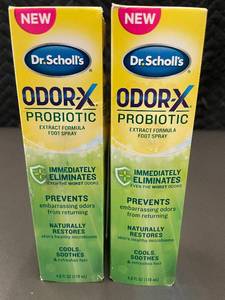 lot 8 image: Set of 2 Dr. Scholls Odor-X Probiotic Foot Spray 4.0 fl oz