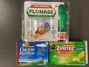 lot 27 image: Collection of Childrens Allergy Relief Medications