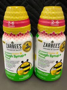lot 48 image: Zarbees Childrens Daytime Cough Syrup  Mucus with Honey and Mixed Berry Flavor