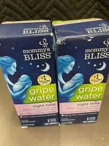 lot 49 image: Mommys Bliss Gripe Water Night Time - 2 Boxes