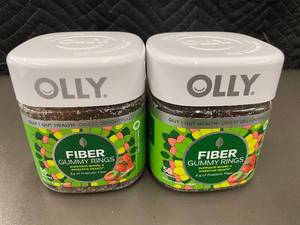 lot 51 image: Set of 2 OLLY Fiber Gummy Rings - Dietary Supplement