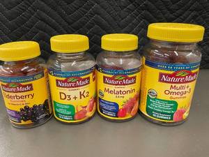 lot 58 image: Set of 4 Assorted Nature Made Supplement Gummies