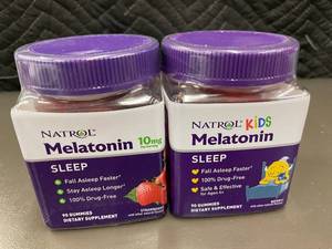 lot 59 image: Natrol Melatonin Gummy Supplements - Adult & Kids, 90 Gummies Each
