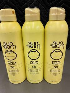 lot 146 image: Set of 3 Sun Bum Kids SPF 50 Sunscreen Spray