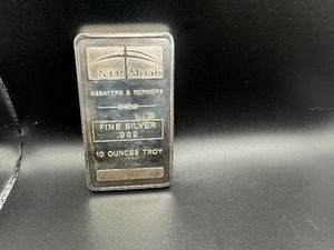 NTR Metals Ten Ounce .999 Silver Bar