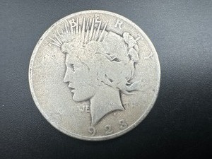 lot 37 image: 1923-D Peace Silver Dollar