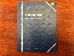 lot 47 image: Fourteen 90% Silver and Nine Clad Roosevelt Dimes in Whitman Book