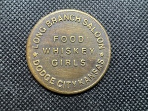 lot 94 image: Long Branch Saloon Dodge City Kansas Brothel Token