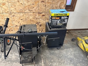 lot 14 image: 2015 Ryno Works Hot Melt Crack Filler includes Spare body and 50lb of Contractor Crack Sealant