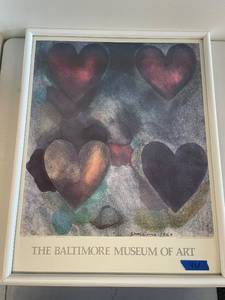 lot 4U image: Jim Dine Flo Master Hearts Print, The Baltimore Museum of Art