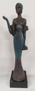 lot 11U image: Art Deco Style Lady Sculpture by Claude Leclerc Austin Productions